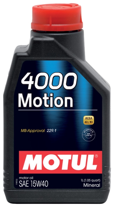 MOTUL 4000 Motion ACEA A3/B3 API SL/CF 15W-40